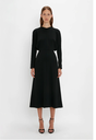 Suknelė "Dolman Midi Dress in Black, Victoria Beckham"